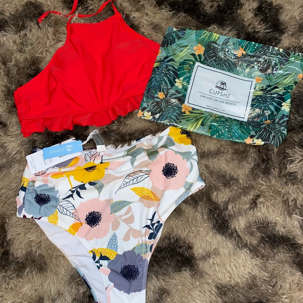 NWT Cupshe High-Waisted Bikini